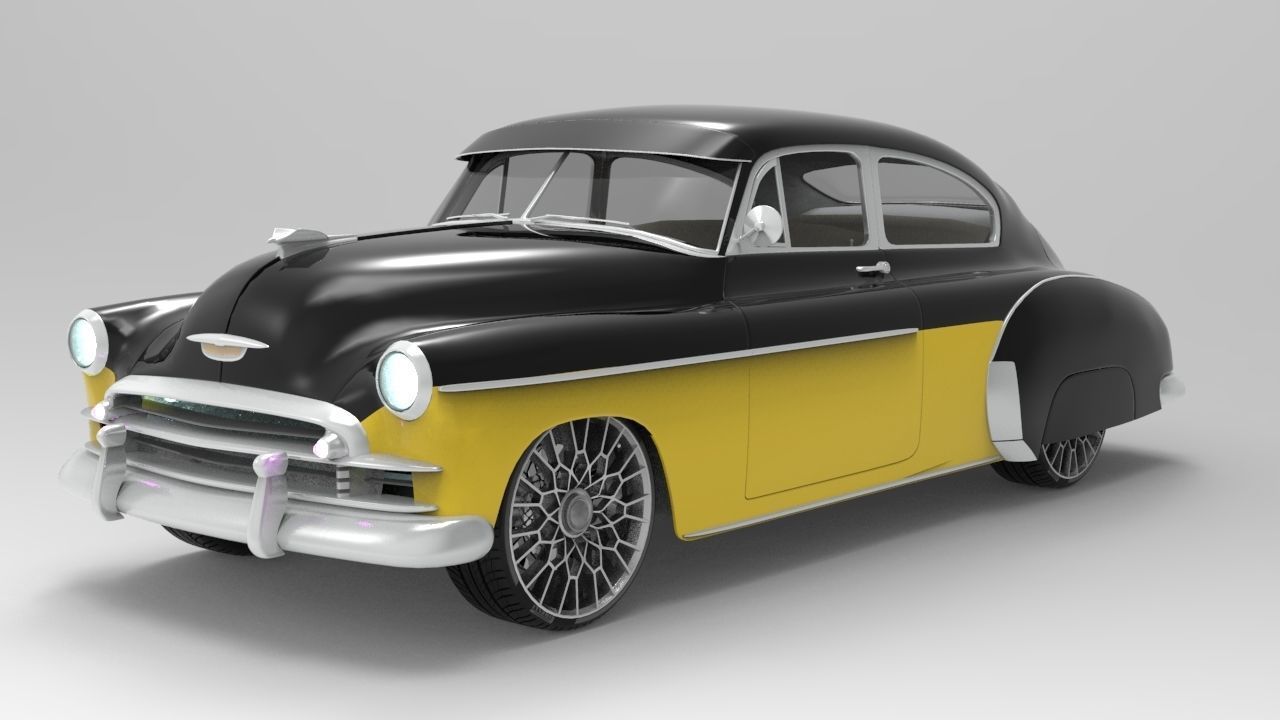 Chevy Fleetline Coupe Custom 1949 3D model_26