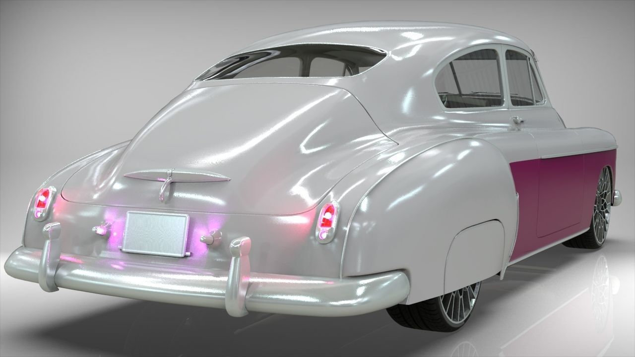 Chevy Fleetline Coupe Custom 1949 3D model_9