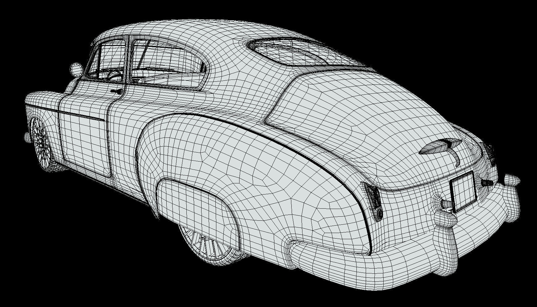 Chevy Fleetline Coupe Custom 1949 3D model_23