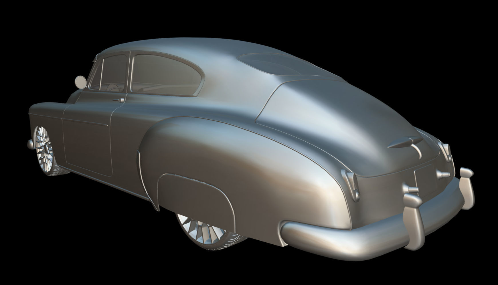 Chevy Fleetline Coupe Custom 1949 3D model_19