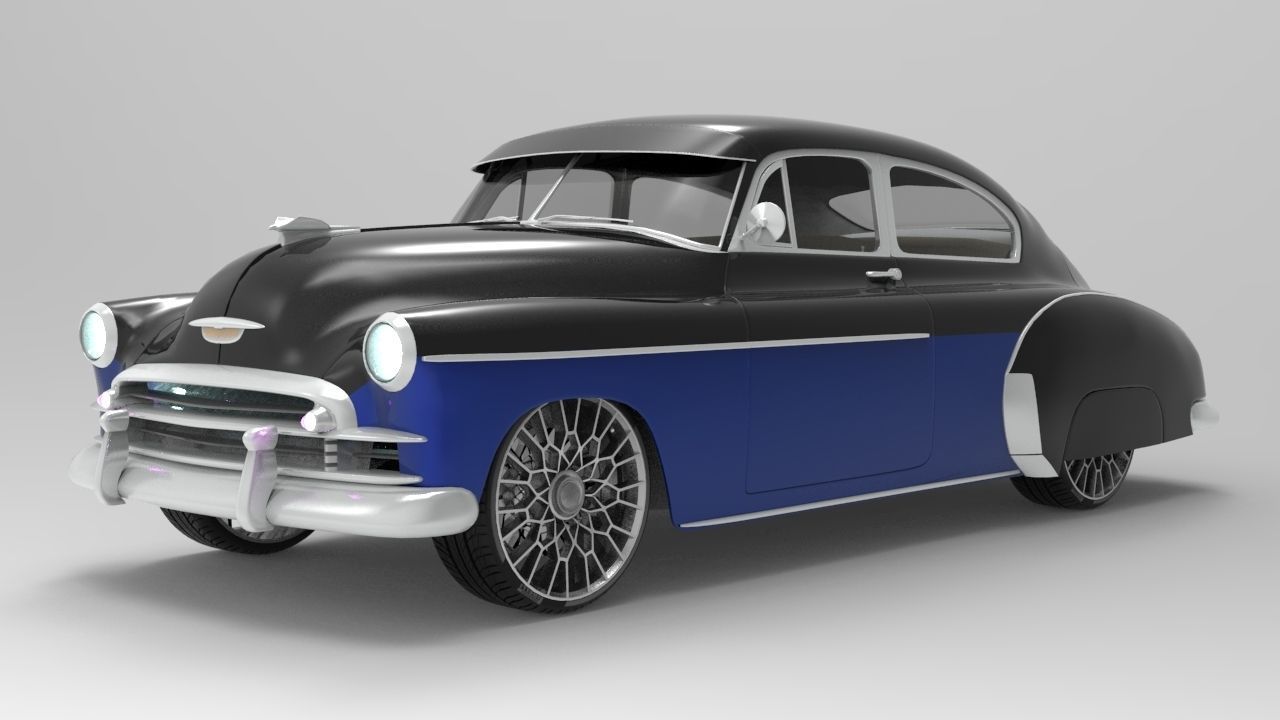 Chevy Fleetline Coupe Custom 1949 3D model_3