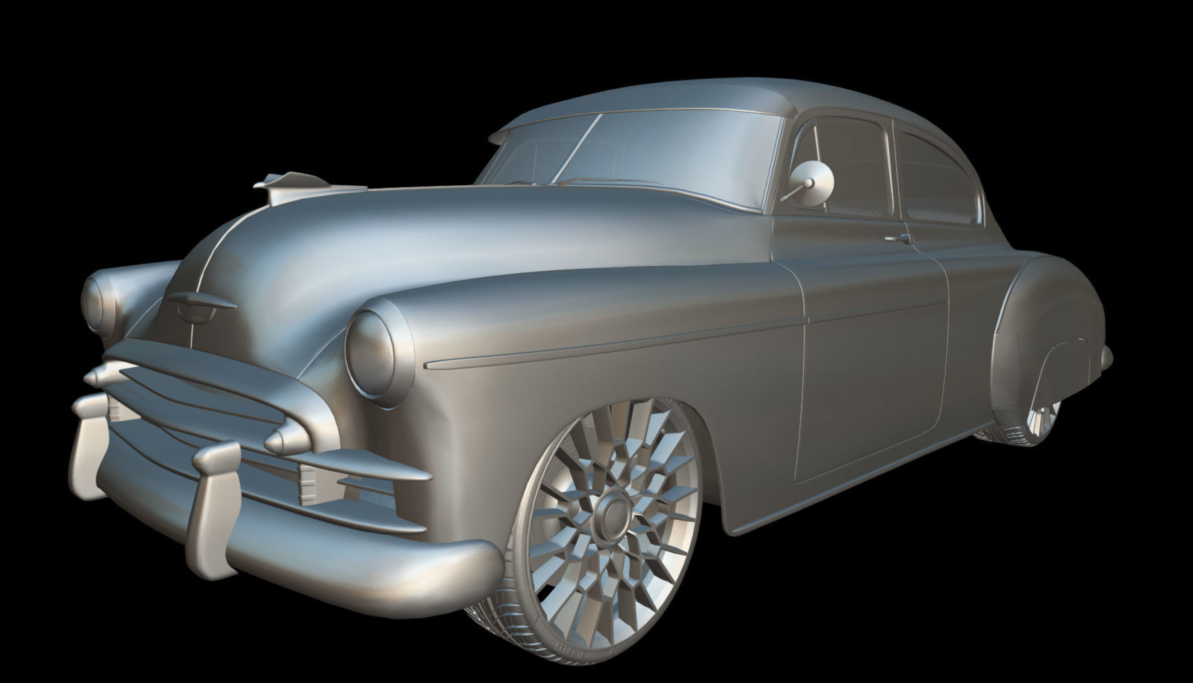 Chevy Fleetline Coupe Custom 1949 3D model_18