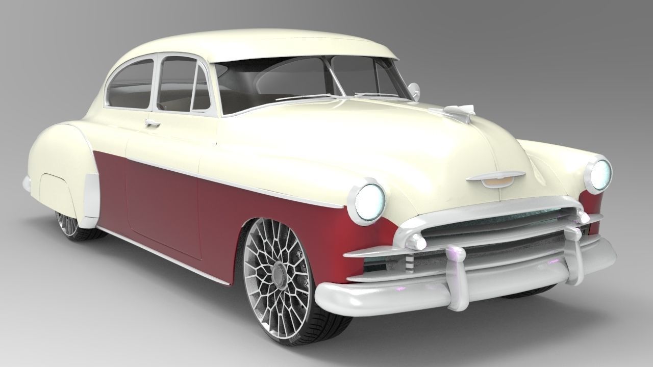 Chevy Fleetline Coupe Custom 1949 3D model_11