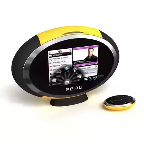 Electronic portable digital TV - appliance 25 AM78 3D model