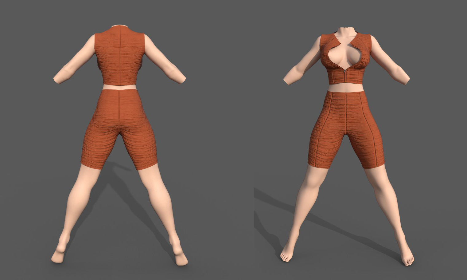 Freya Natural Amazing 6 outfit collection Low-poly 3D model_19