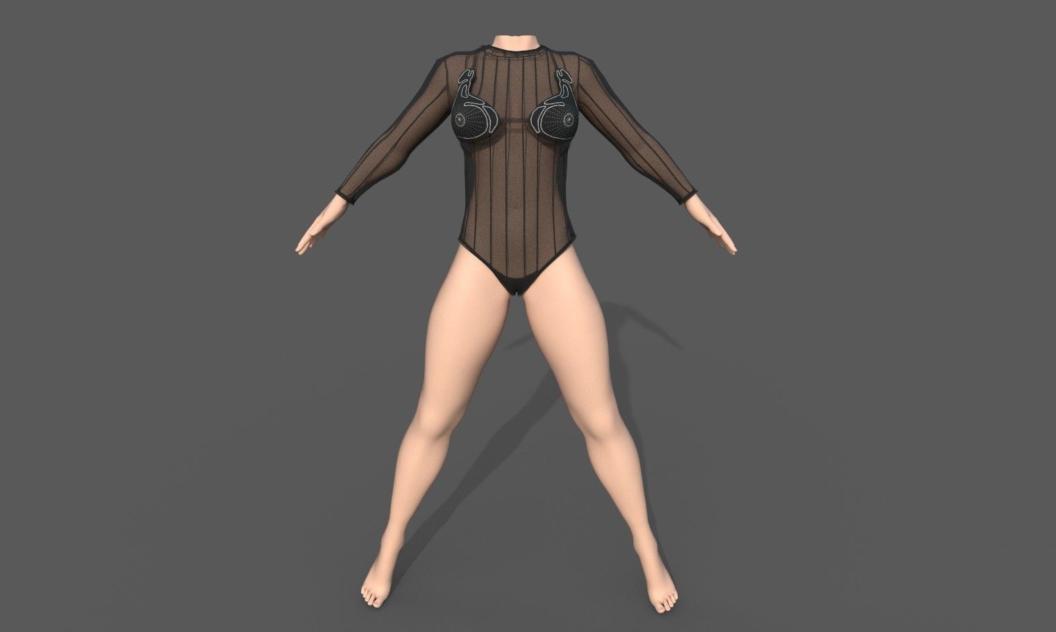 Freya Natural Amazing 6 outfit collection Low-poly 3D model_14