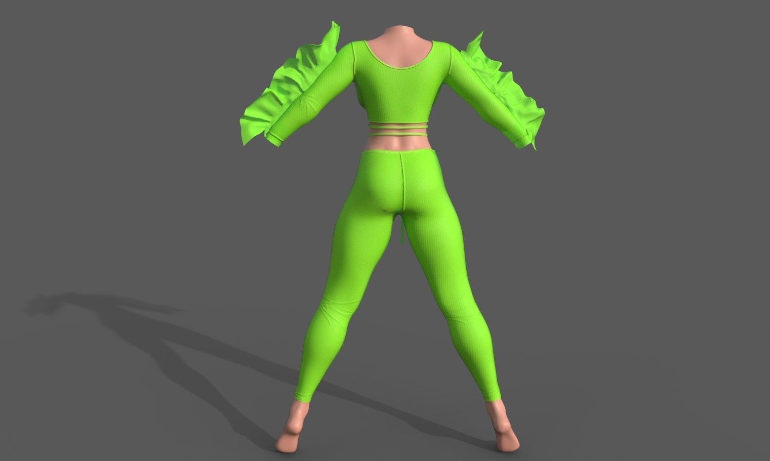 Freya Natural Amazing 6 outfit collection Low-poly 3D model_12