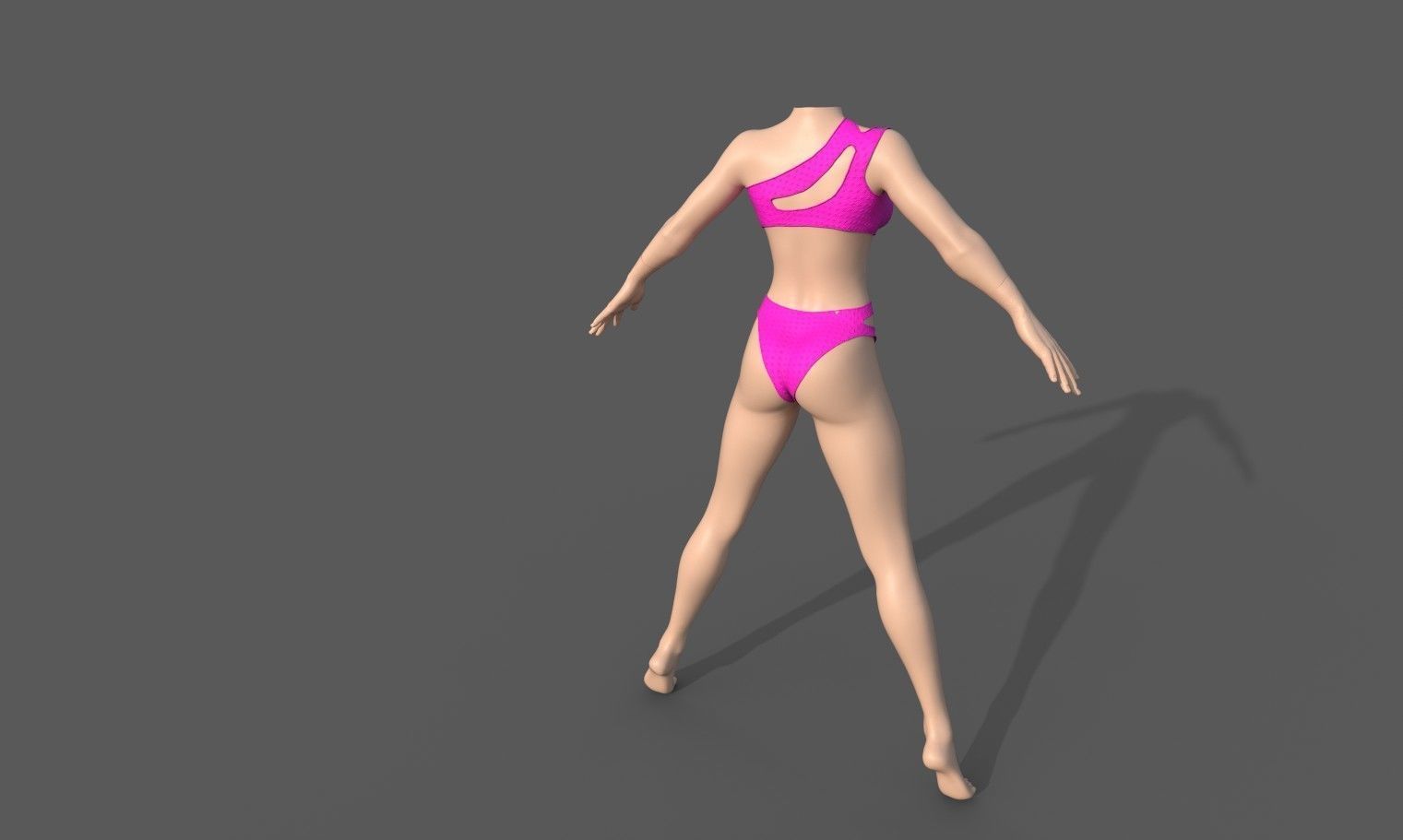 Freya Natural Amazing 6 outfit collection Low-poly 3D model_10