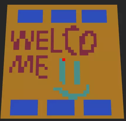 Welcome carpet 3D print model_0