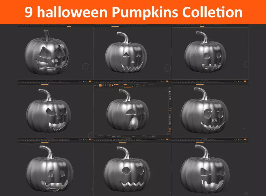 9 halloween pumpkin Mega Pack Collection _0
