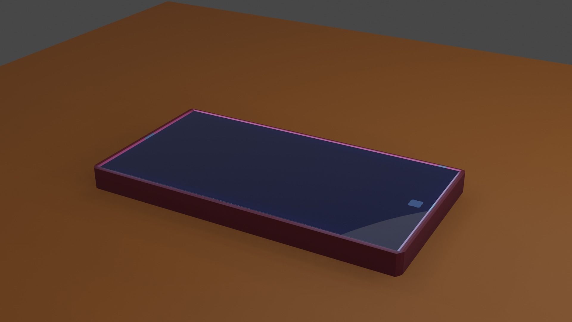 Telephone mobile phone on table Free 3D model_2