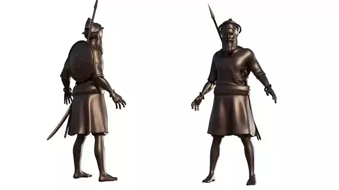 Sikh Warrior Bronze Statue Nihang