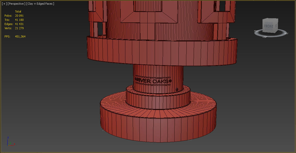 Fine Art Lamps River Oaks 38880 Post Light 3D model_12