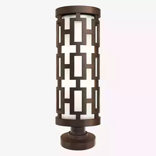 Fine Art Lamps River Oaks 38880 Post Light 3D model
