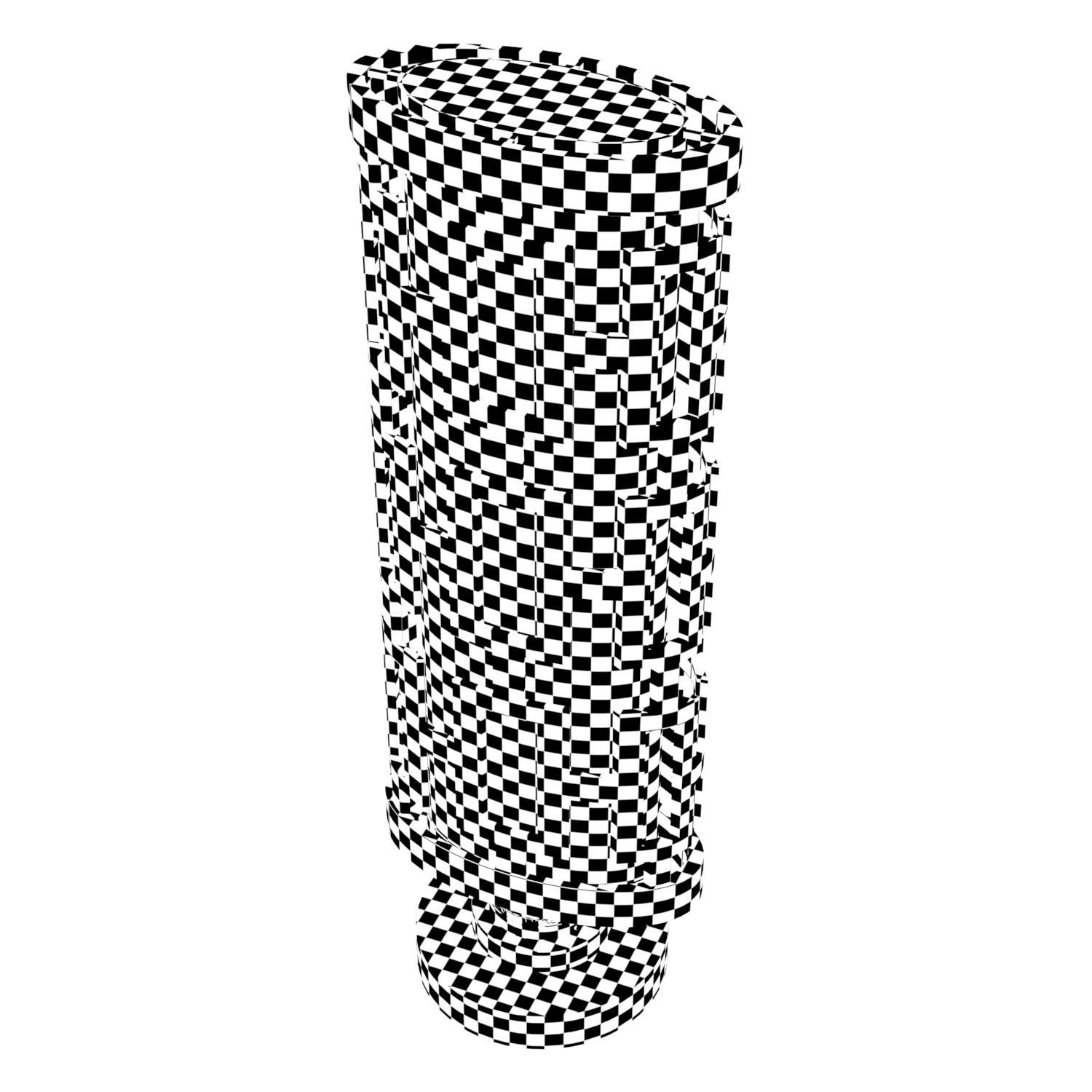 Fine Art Lamps River Oaks 38880 Post Light 3D model_5