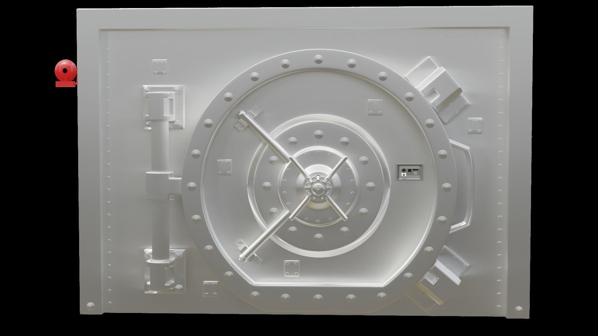 Simple Door Vault 3D model_24