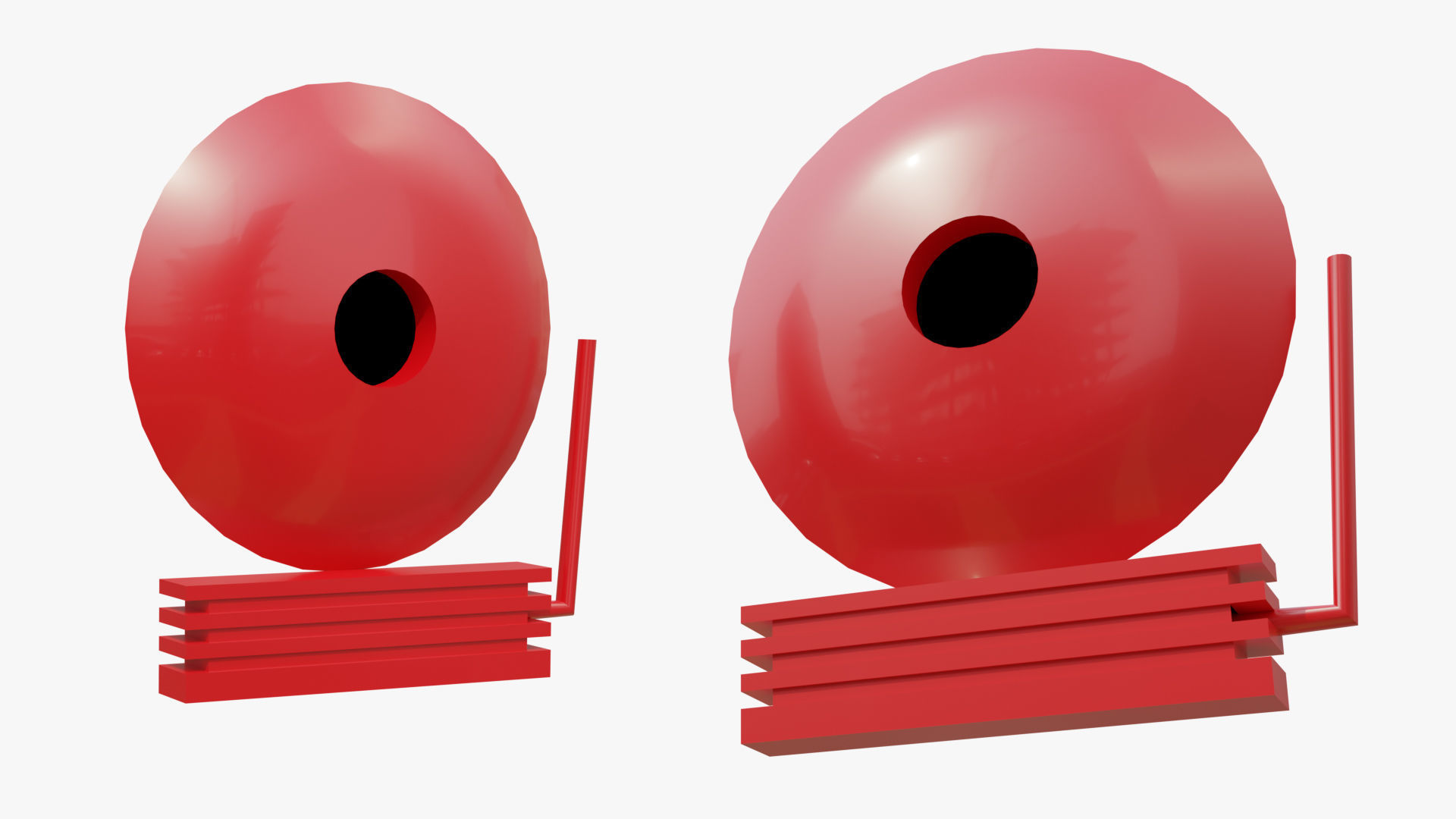 Simple Door Vault 3D model_6