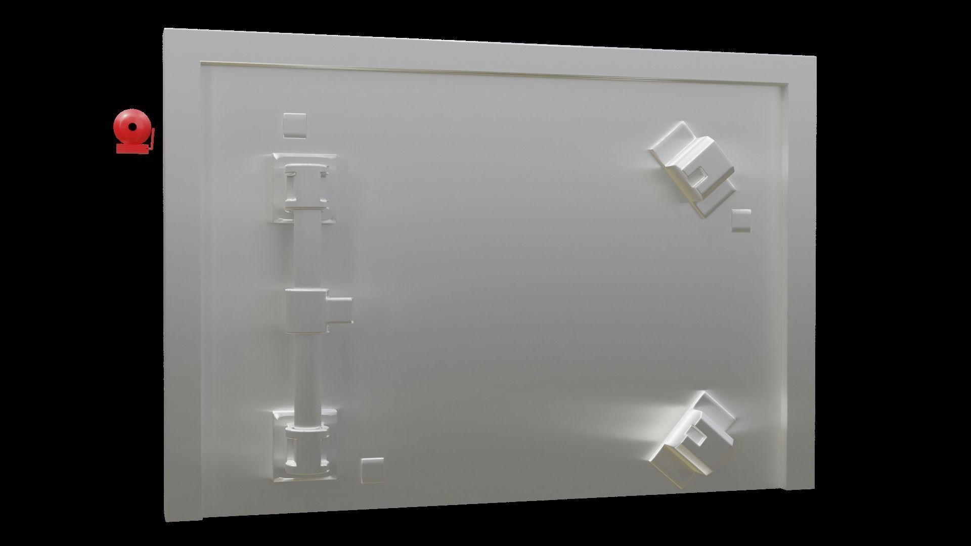 Simple Door Vault 3D model_26