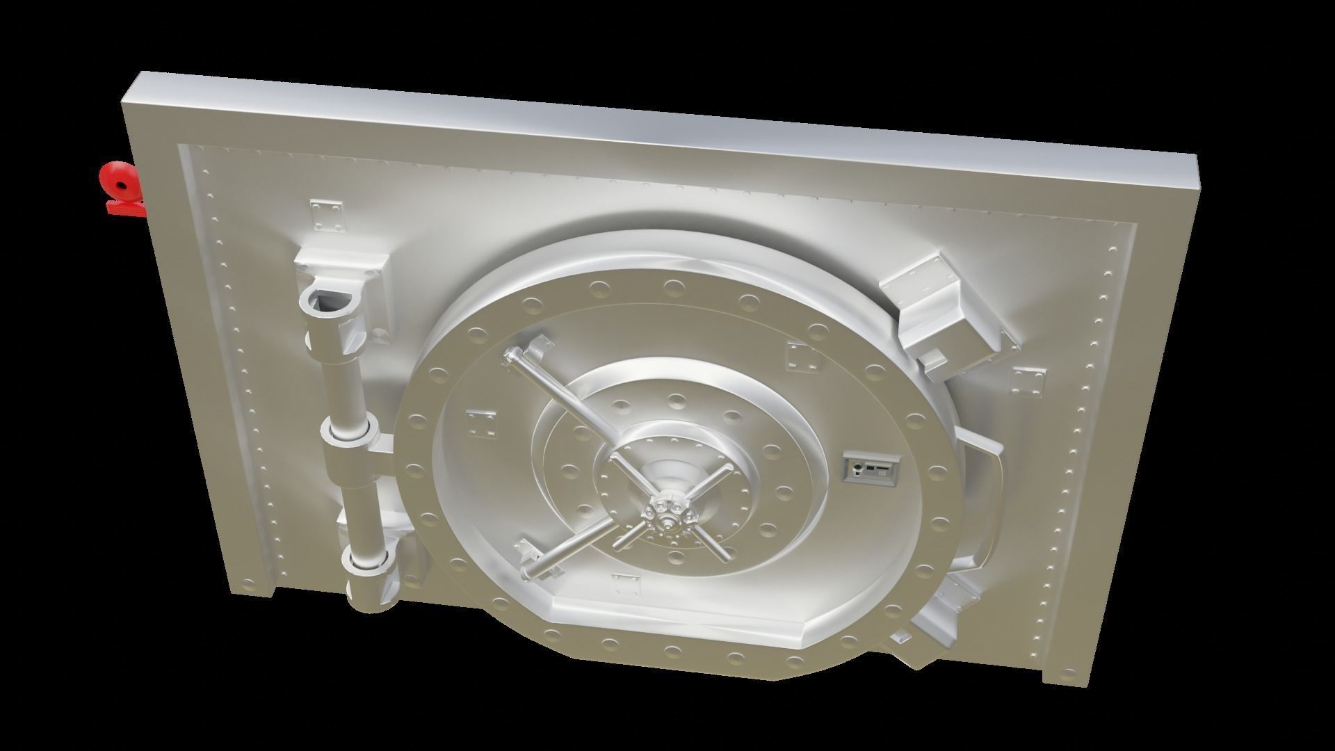 Simple Door Vault 3D model_22