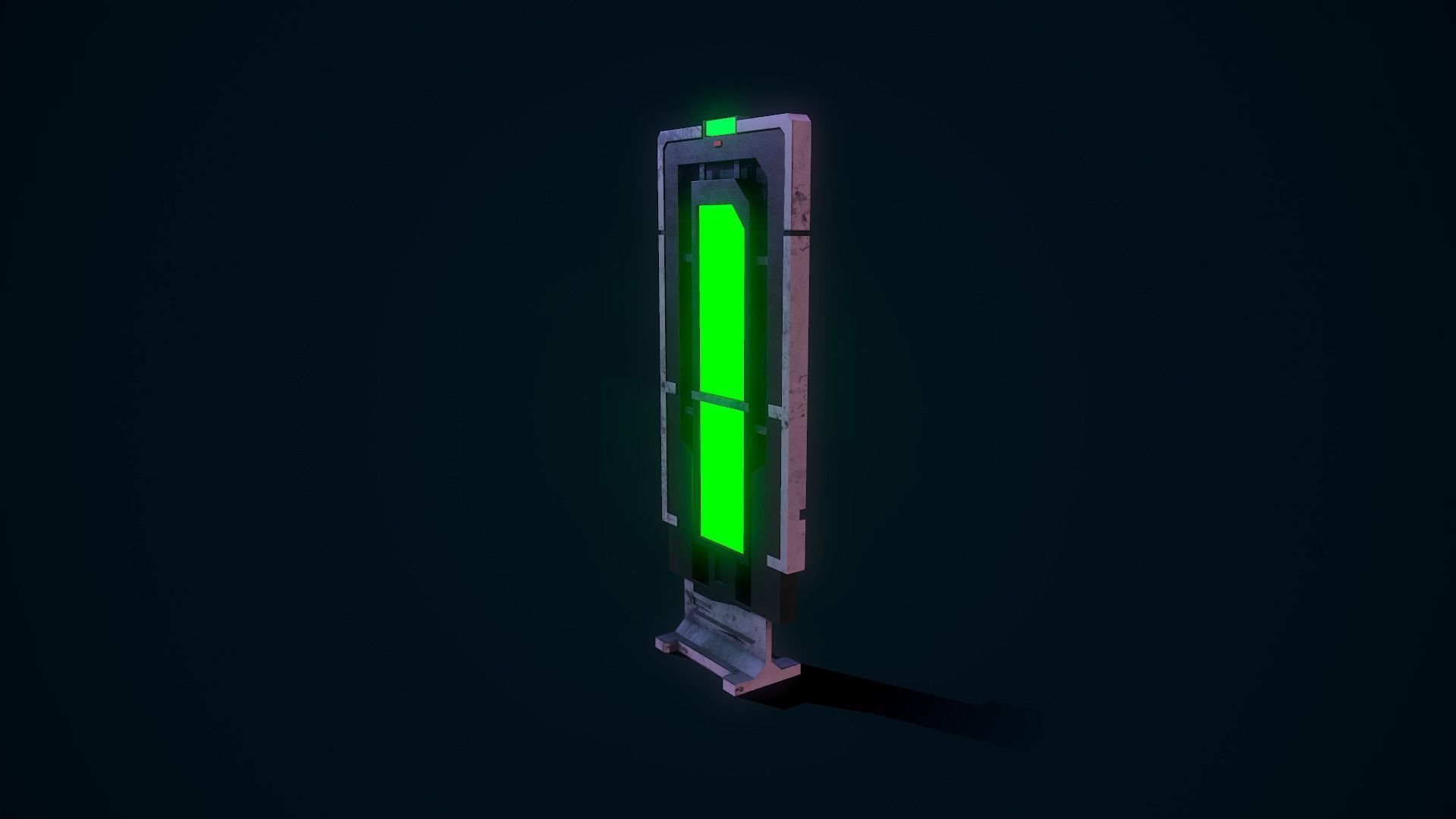 Sci Fi Scanner Low-poly 3D model_3