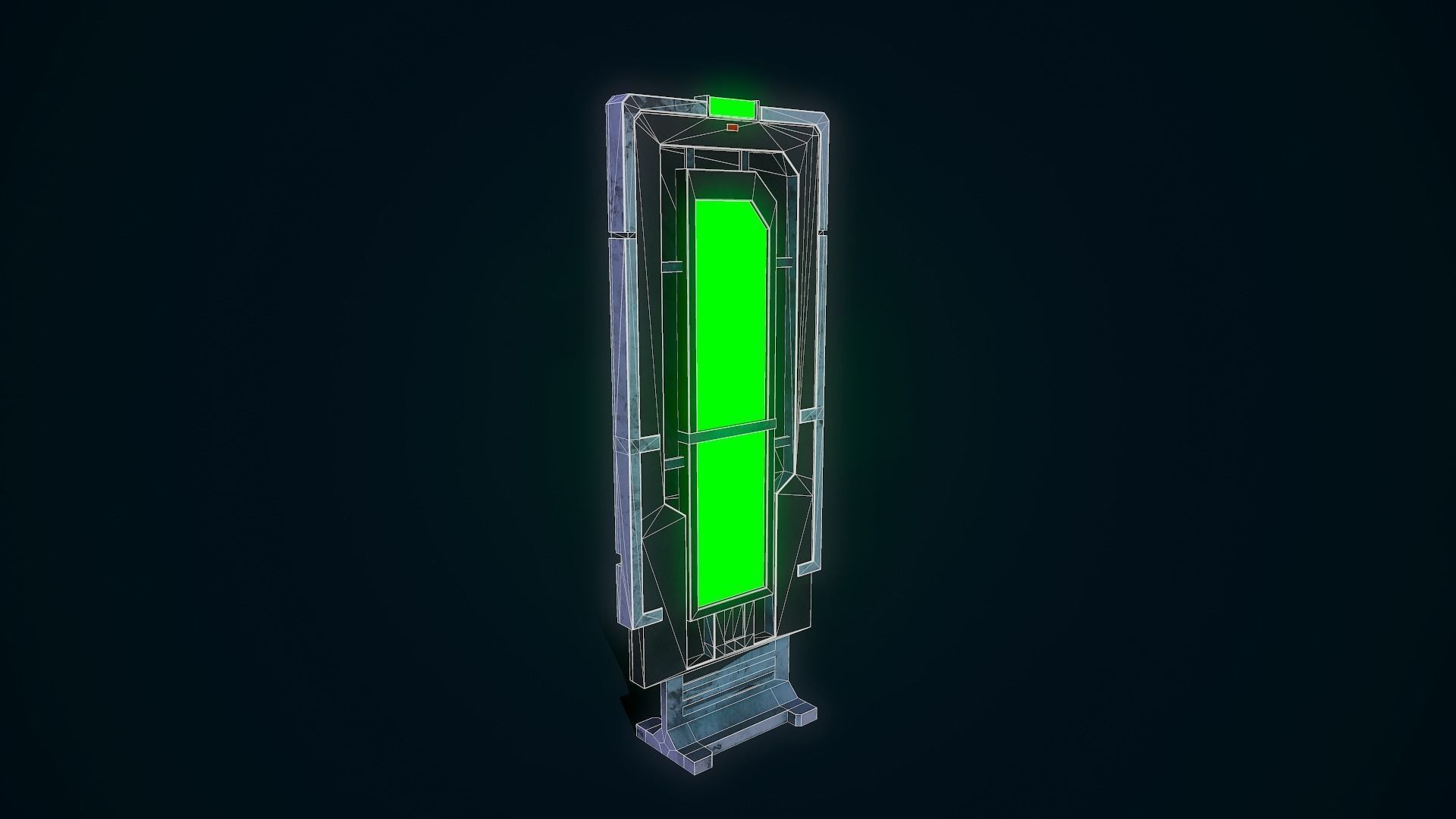 Sci Fi Scanner Low-poly 3D model_10