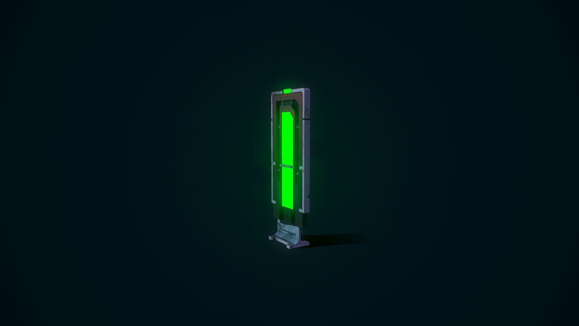 Sci Fi Scanner Low-poly 3D model_13