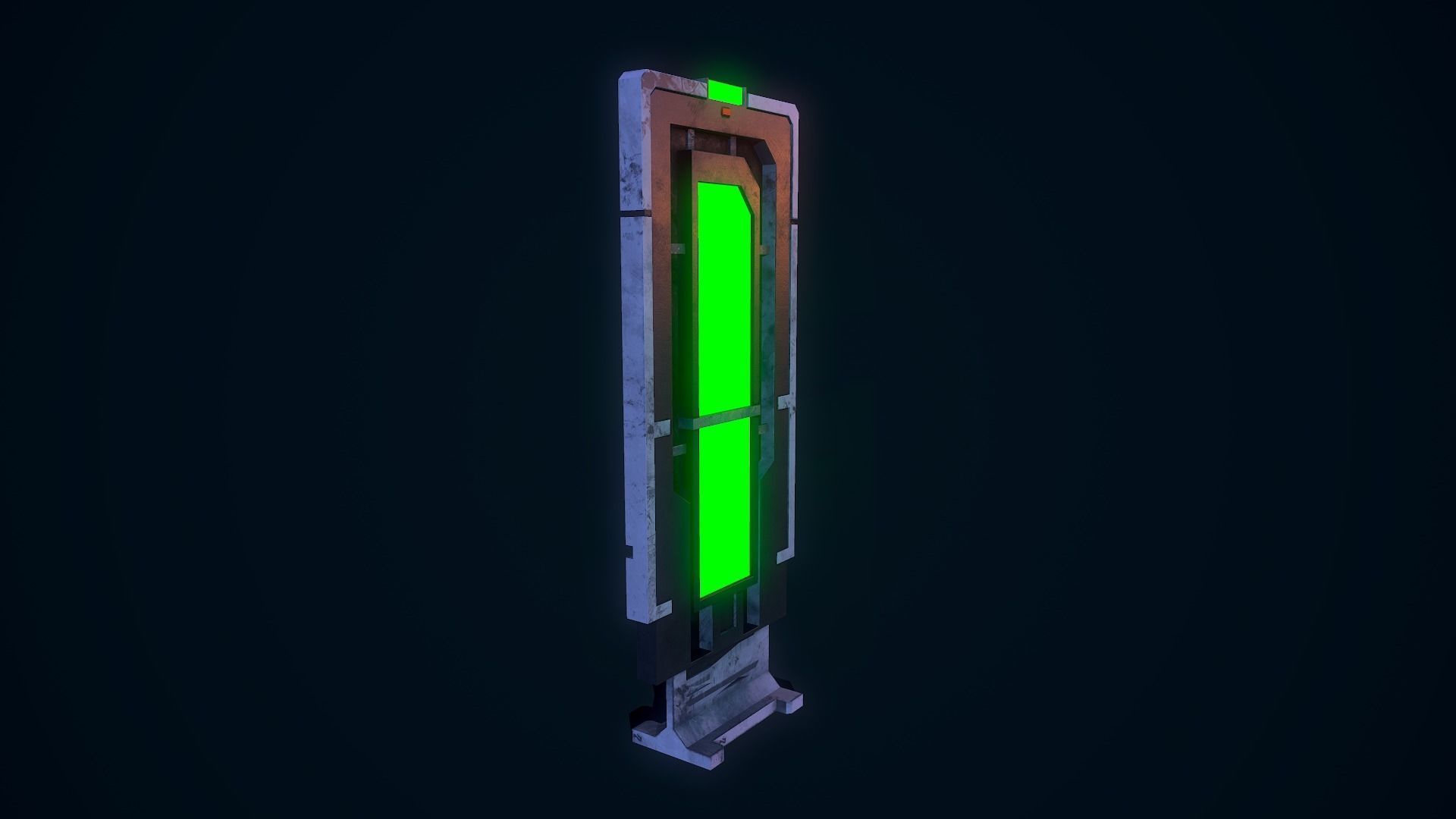 Sci Fi Scanner Low-poly 3D model_7