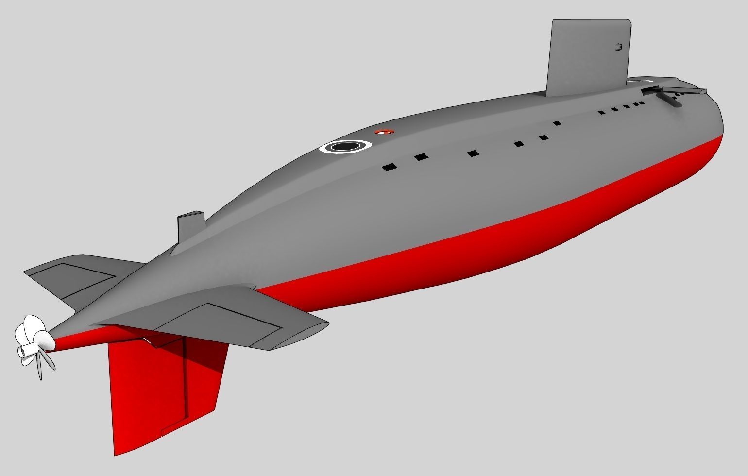 SSK Kilo class Low-poly 3D model_2
