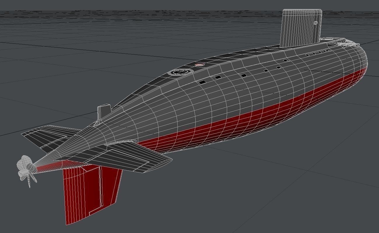 SSK Kilo class Low-poly 3D model_1