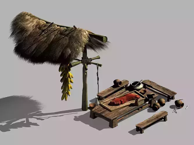 Axe Gang-Corn-Wine Vessel 12 3D model