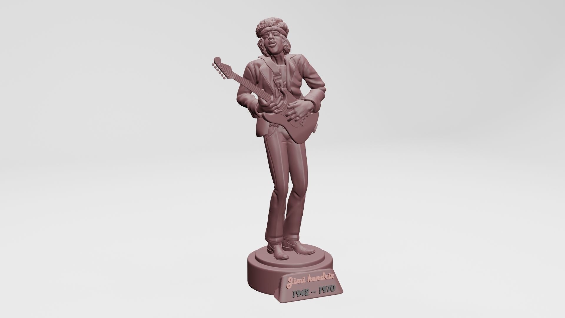 Jimi Hendrix - 3D Printing 3D print model_6
