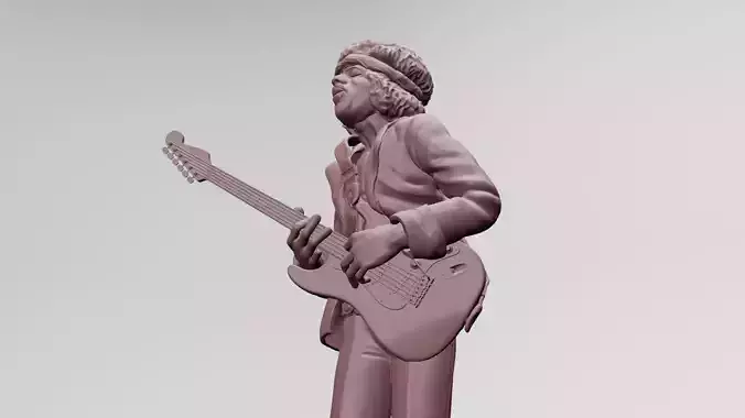 Jimi Hendrix - 3D Printing 3D print model