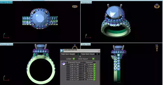 Diamond Ring 3d model 