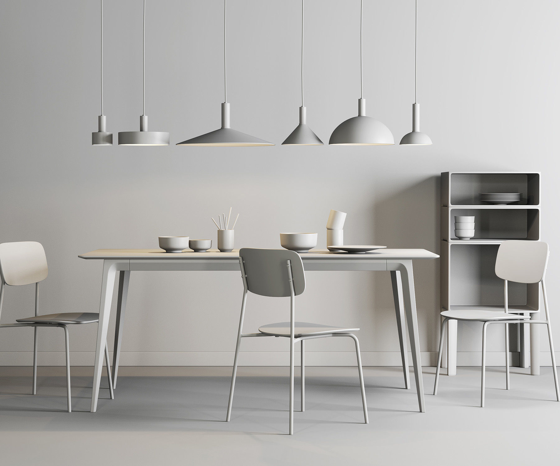 Dining Room Interior  317 3D model_2