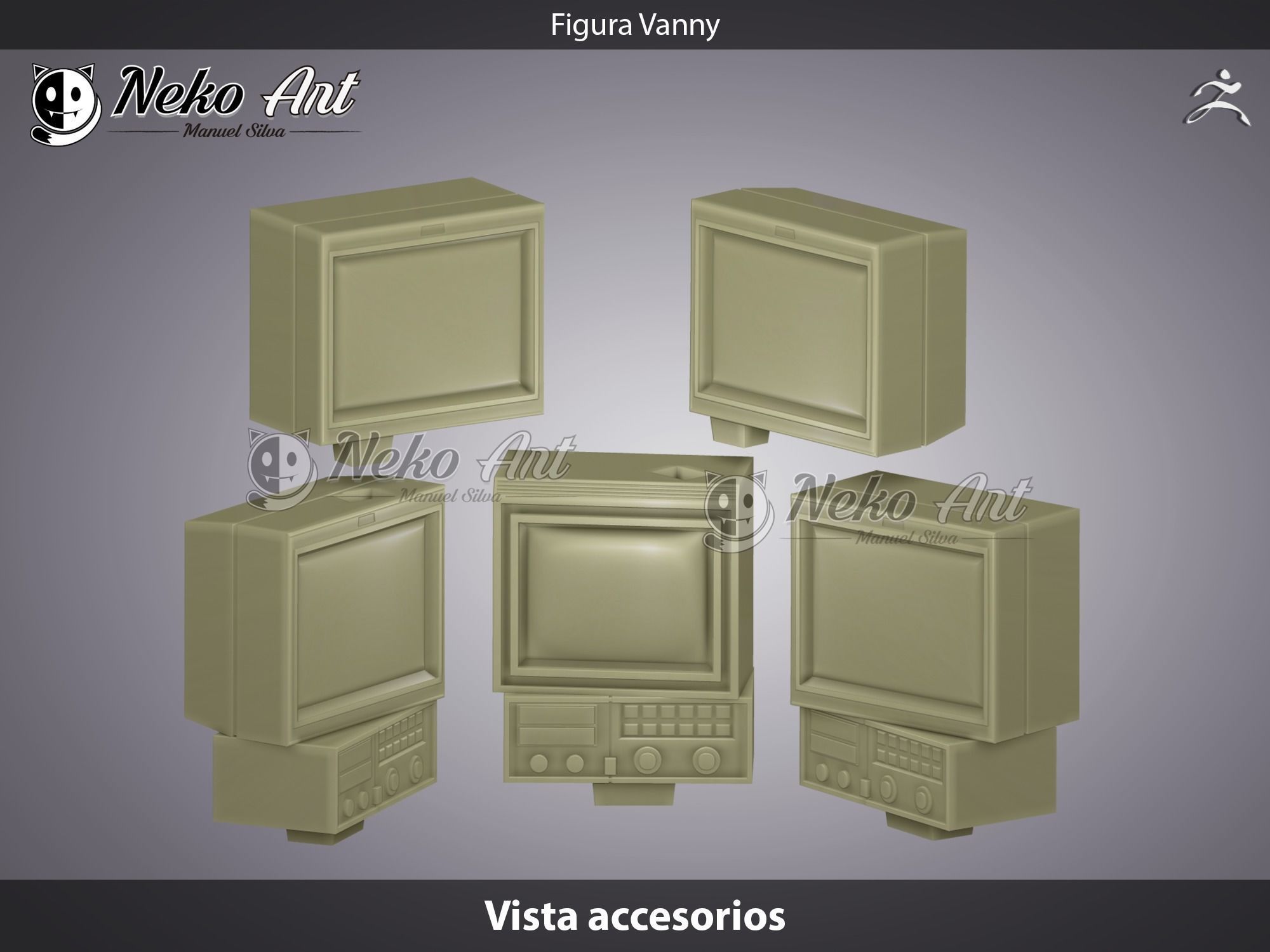 Figure Vanny FNAF Security Breach 3D print model_8