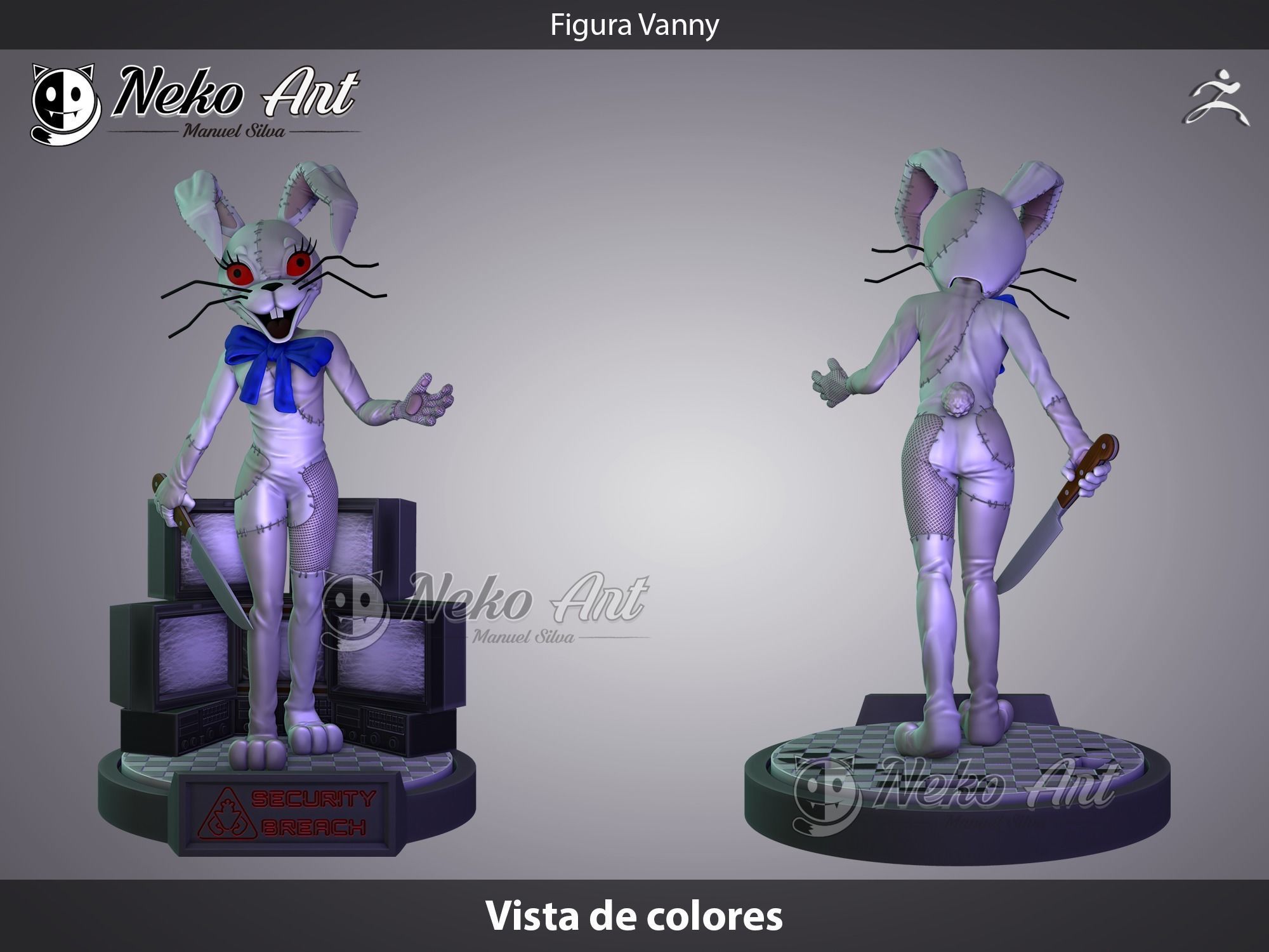Figure Vanny FNAF Security Breach 3D print model_2