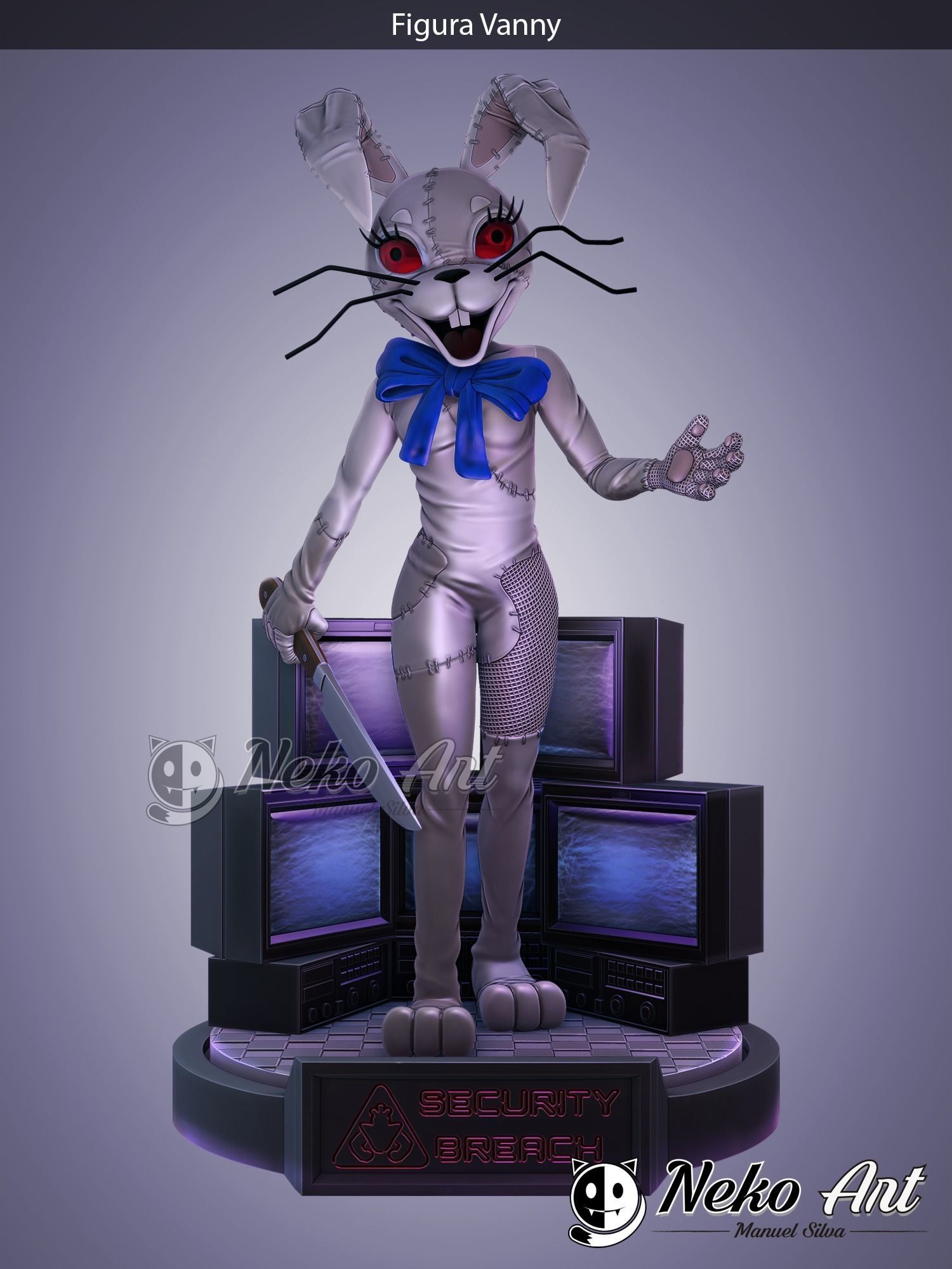Figure Vanny FNAF Security Breach 3D print model_1