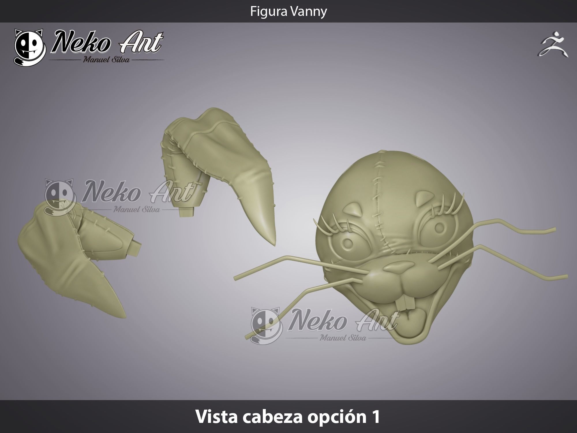 Figure Vanny FNAF Security Breach 3D print model_5