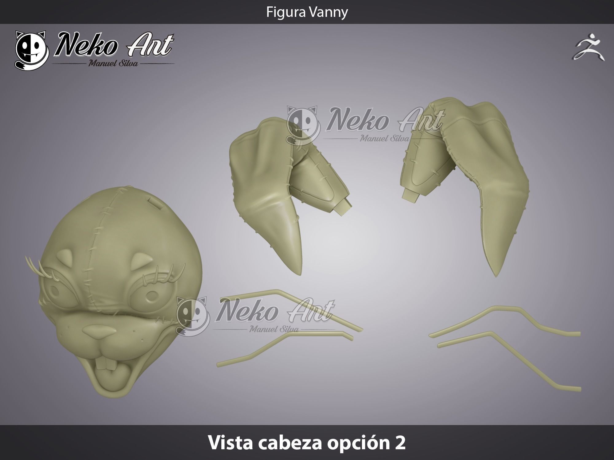 Figure Vanny FNAF Security Breach 3D print model_6