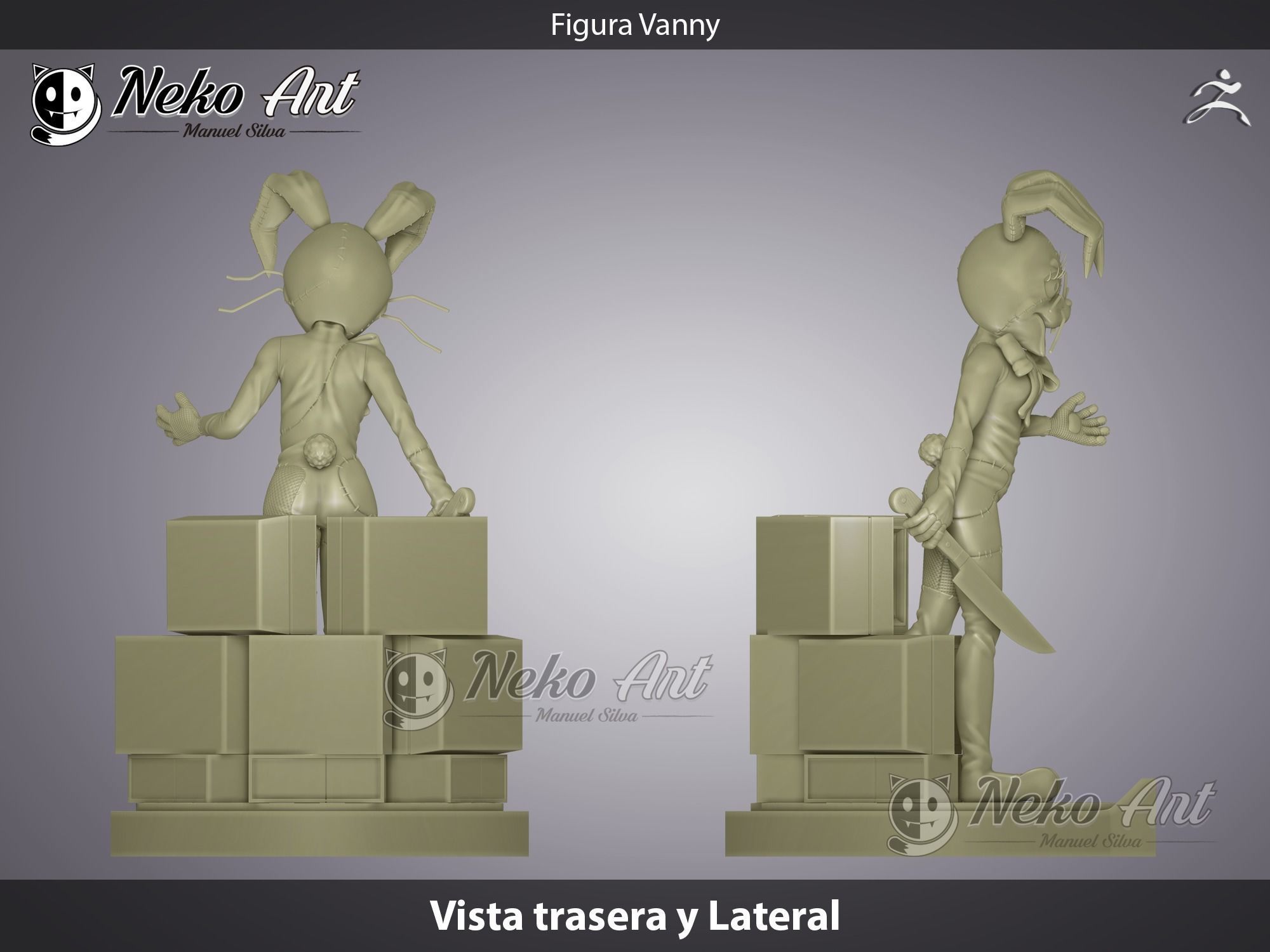 Figure Vanny FNAF Security Breach 3D print model_4