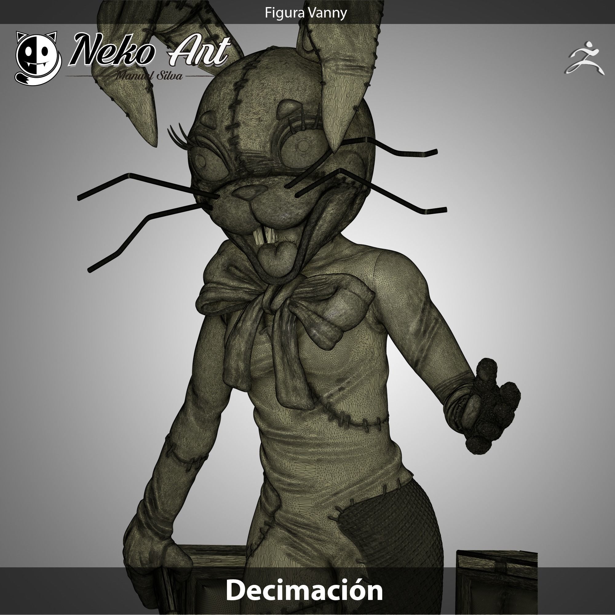 Figure Vanny FNAF Security Breach 3D print model_10