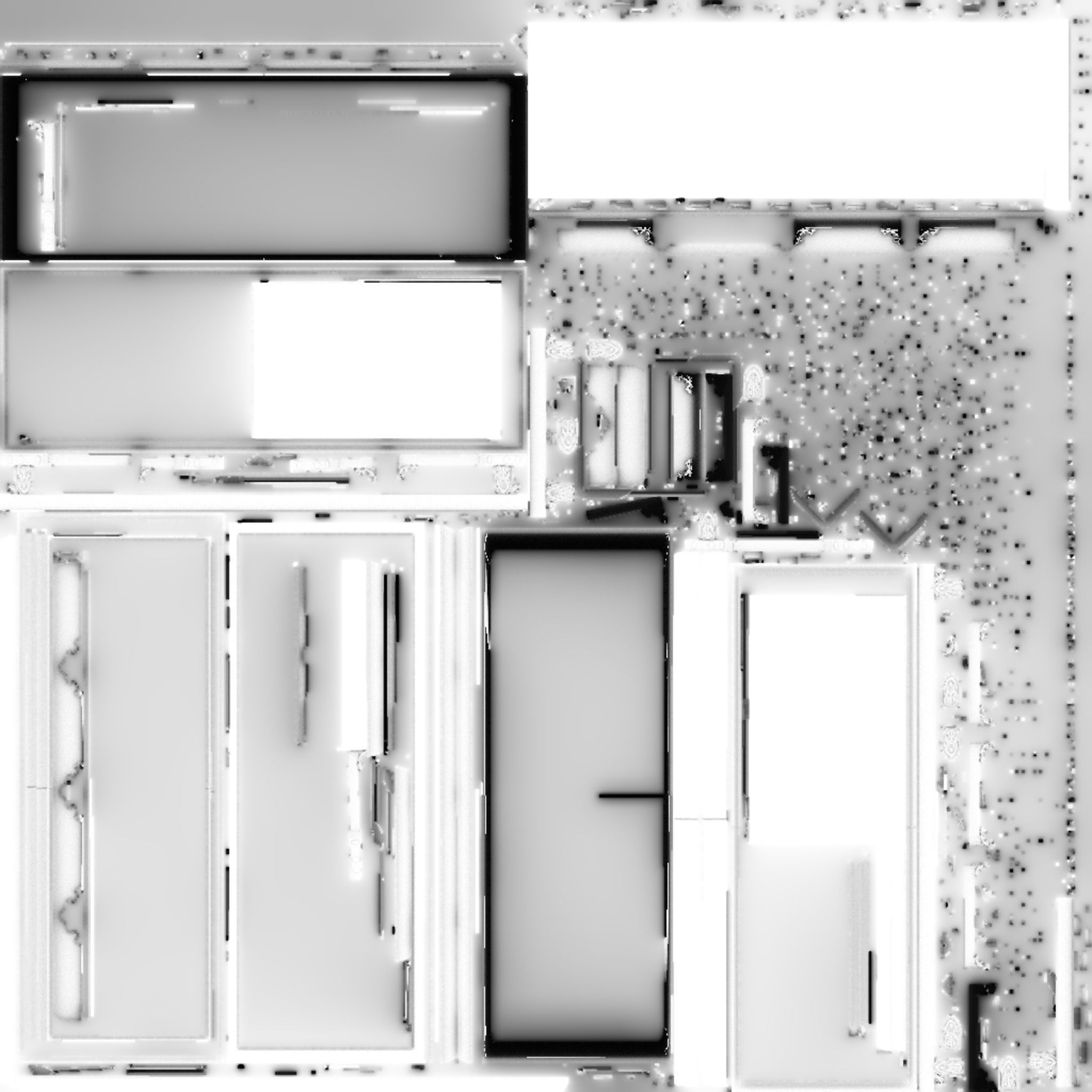 Ataud marble casket 3D model_4