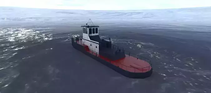 Tug Boat - Project R96  - USSR LowPoly