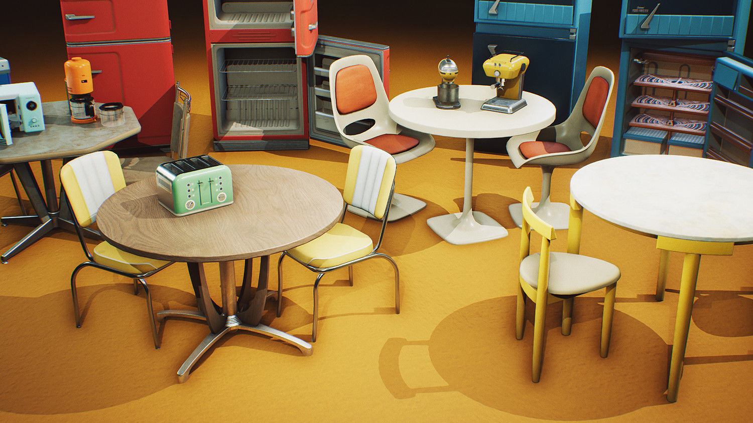 Game ready Furniture Props UE4 Realism Low-poly 3D model_1