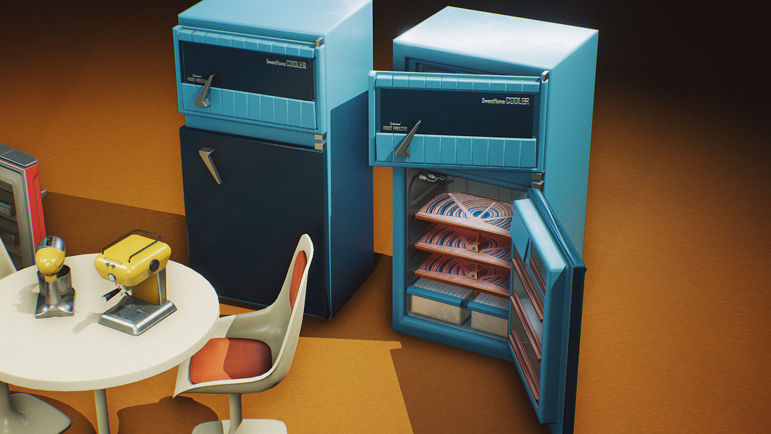 Game ready Furniture Props UE4 Realism Low-poly 3D model_2