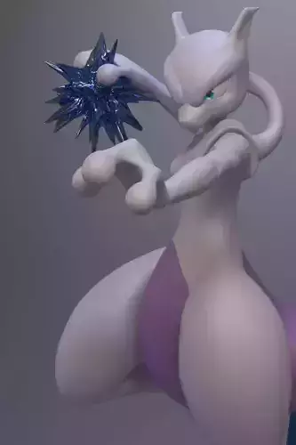 Pokemon Mewtwo Strikes Back 3D print model