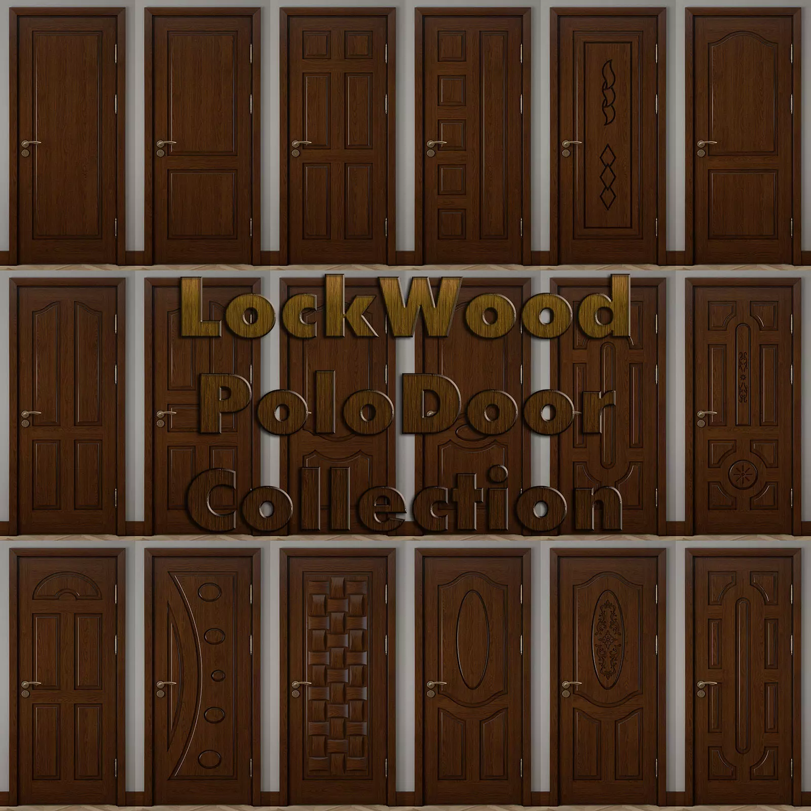 LockWood Polo Door Collection Free 3D model
