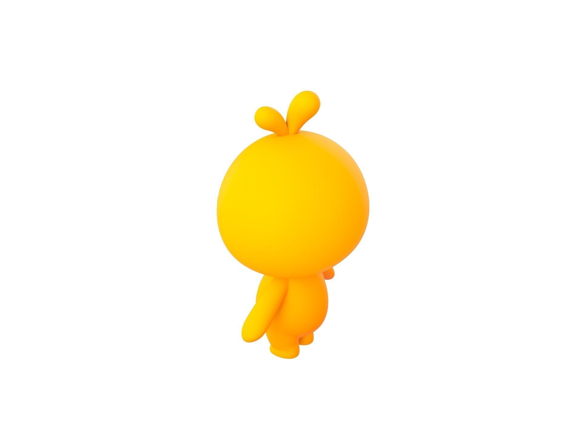 Character011 Chick 3D model_6