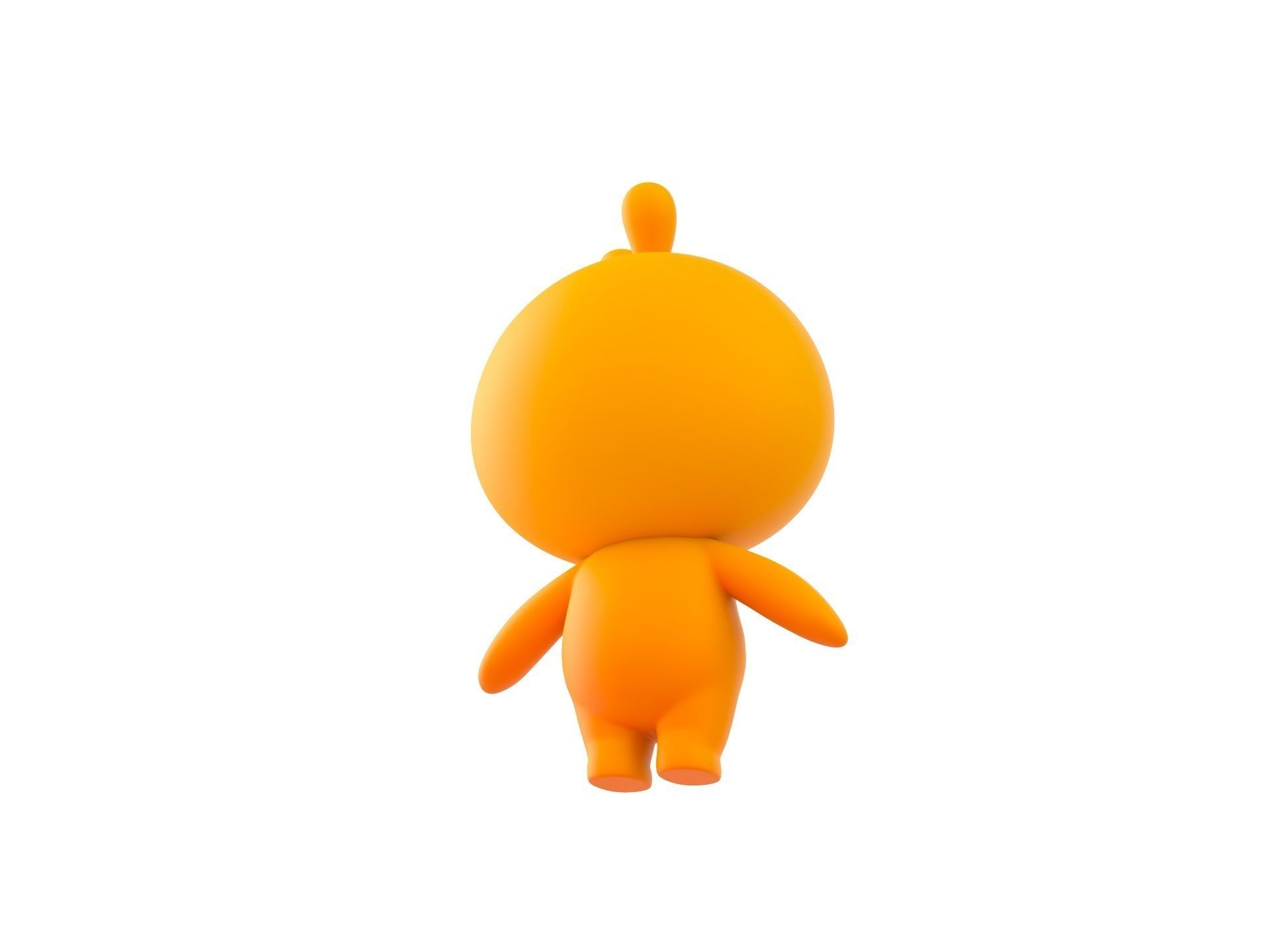 Character011 Chick 3D model_4