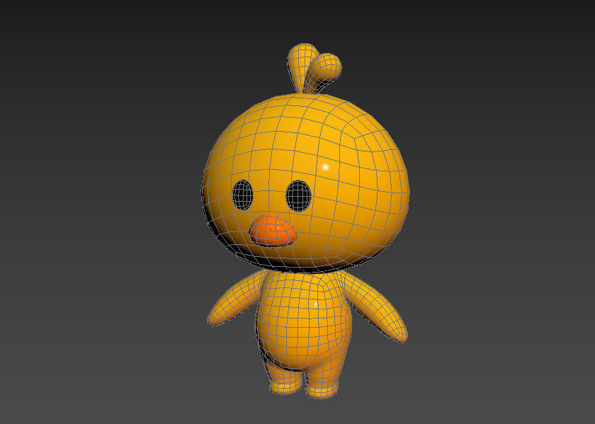 Character011 Chick 3D model_10